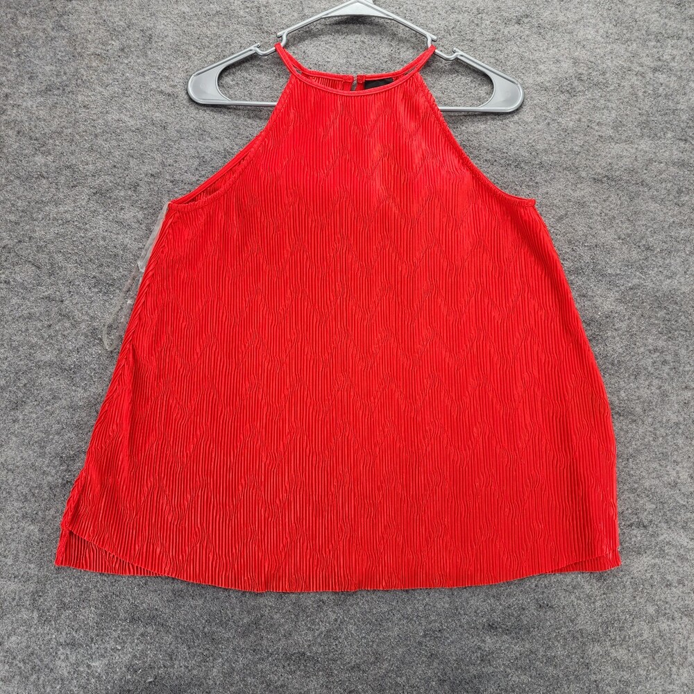 Worthington Blouse Womens Large Red Sleeveless
